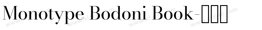 Monotype Bodoni Book字体转换